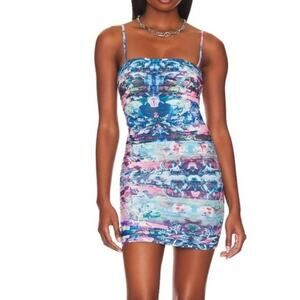 Revolve More to Come Mini Dress in Blue. Size XS
